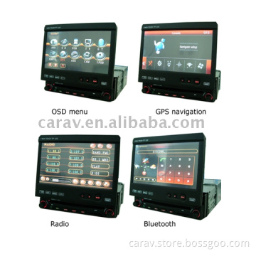 7&quot; one din in dash Car GPS DVD With TV/Bluetooth/USB/SD/Touch/GPS built-in